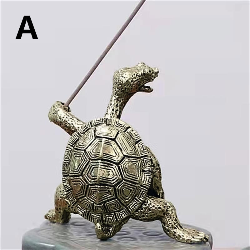 Mini Metal Turtle Shape Incense Stick Meditation Buddha Sandalwood Stick Holder Funny Animal Incense Holders Home Decor